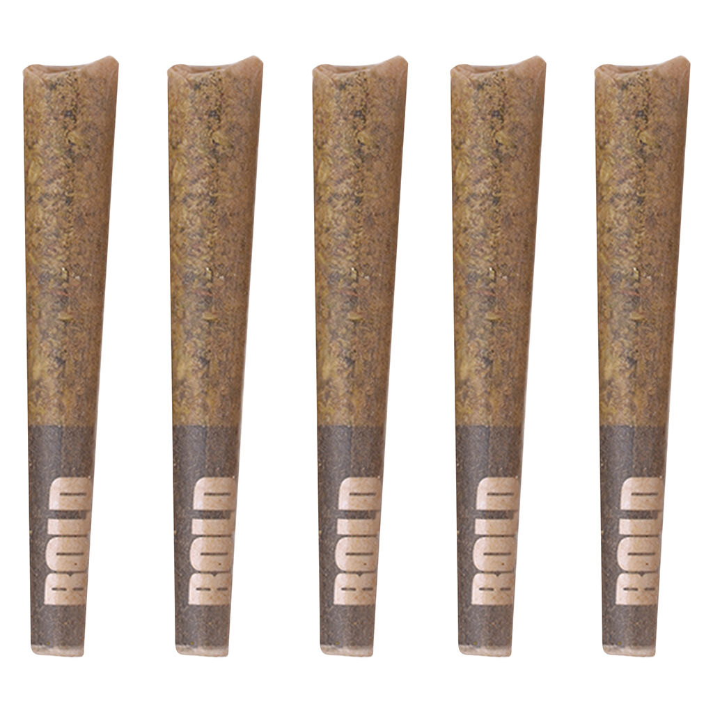 BOLD GLAZED - Sweet Peaches Diamond Infused Pre-Rolls - Sativa - 5x0.4g