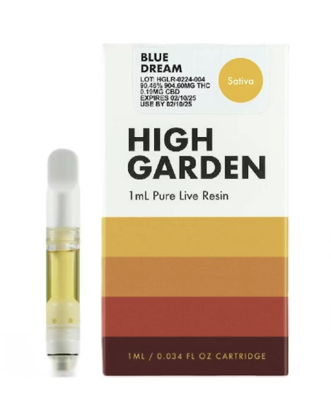 High Gardens | 2g Live Resin Cartridge | Blue Dream