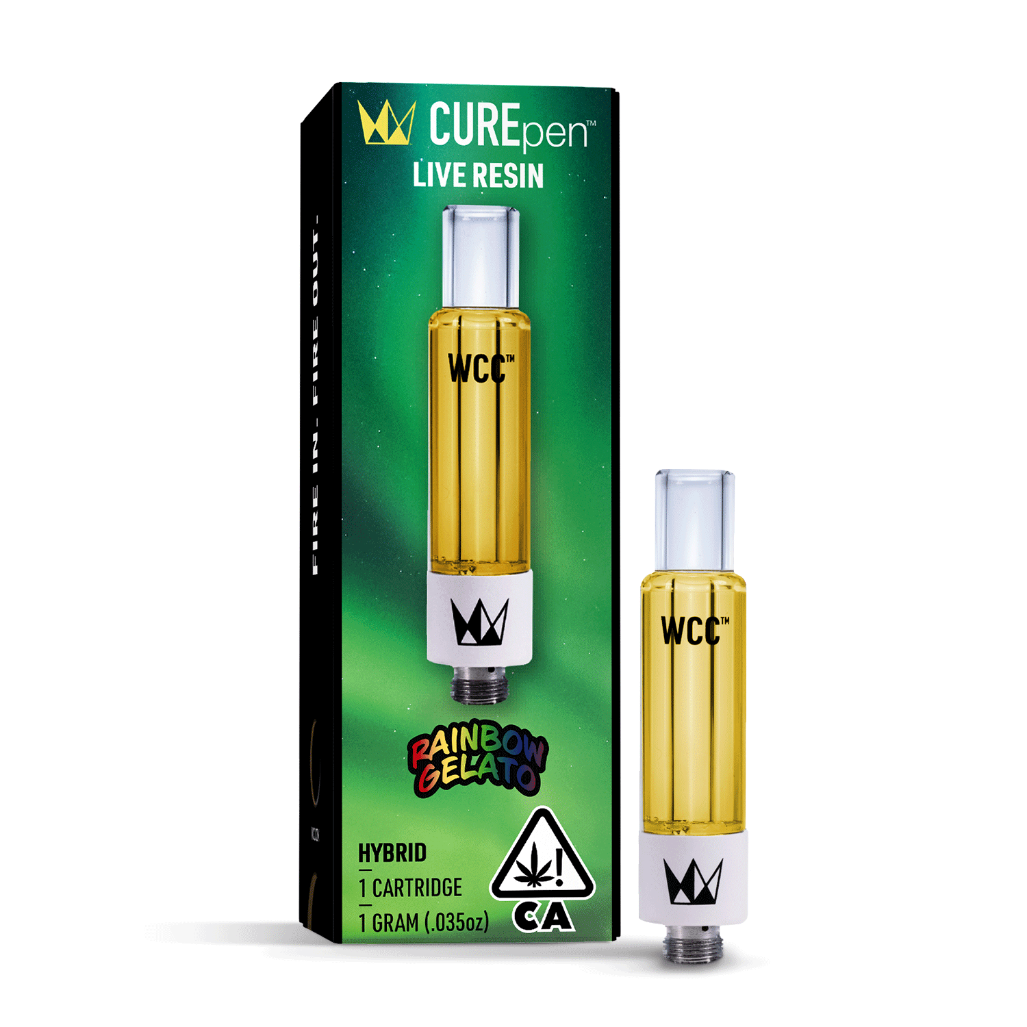 Rainbow Gelato Live Resin cart WCC
