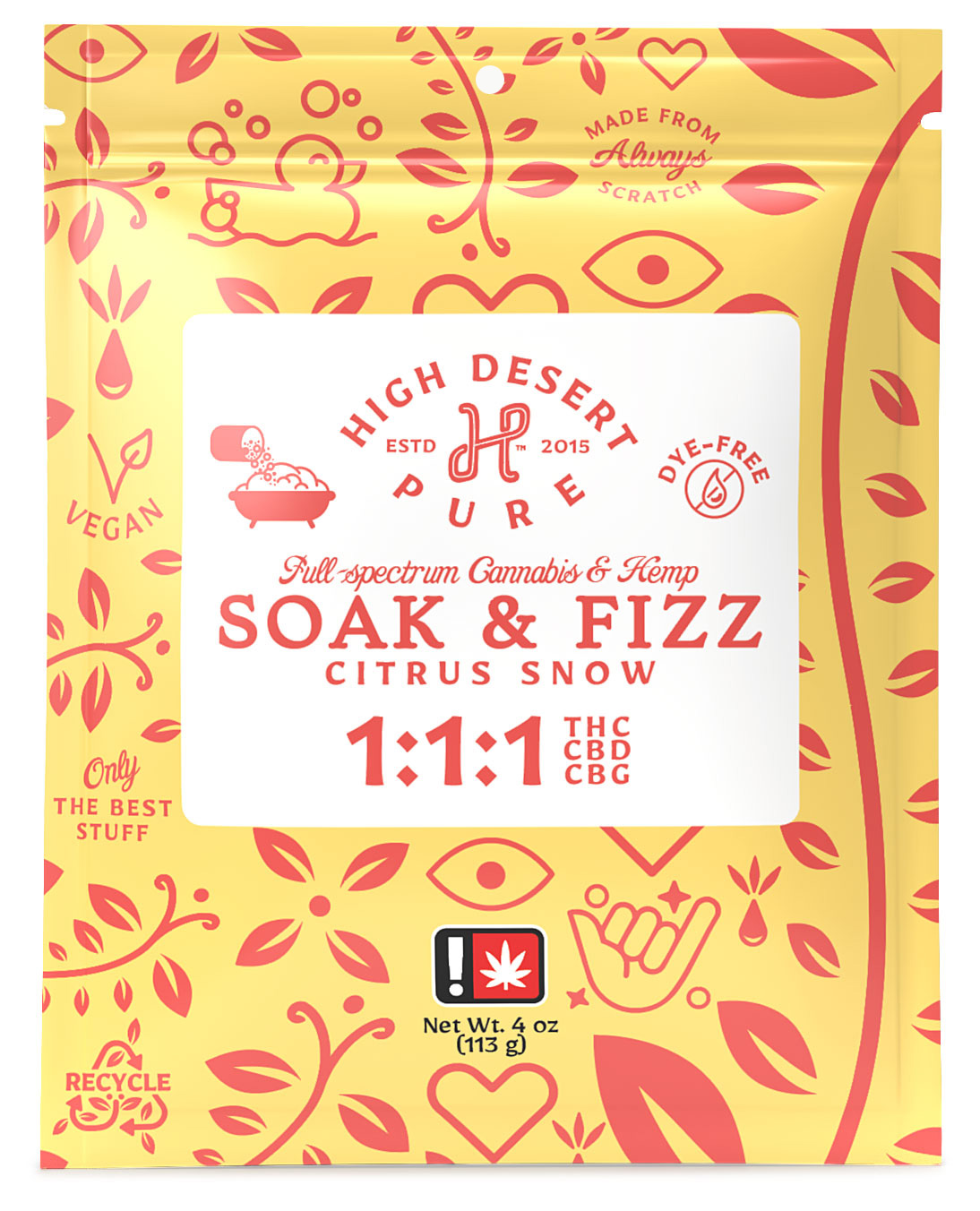 Citrus Snow Soak Fizz