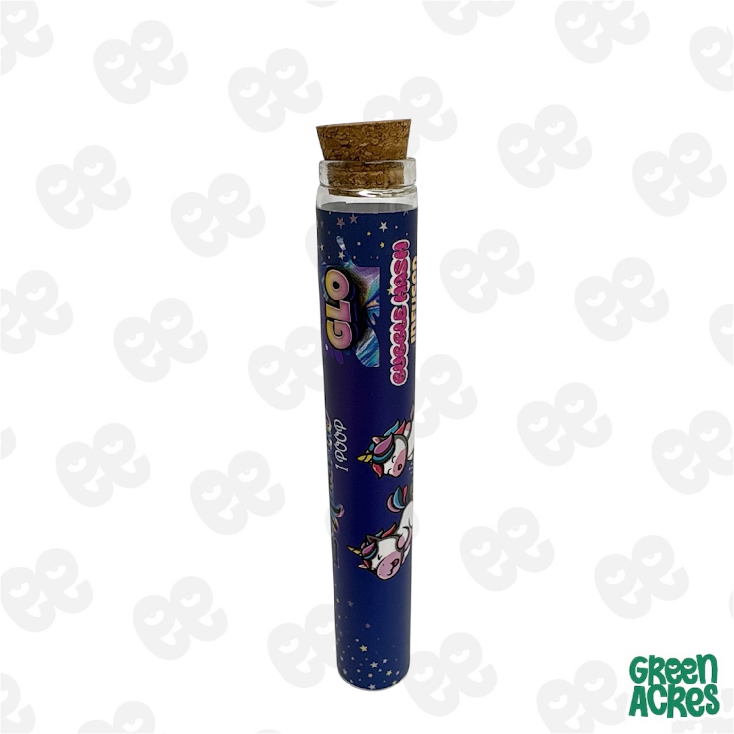 GLO Farm: 2 Unicorns 1 Poop 1G Bubble Hash Infused Pre-Roll