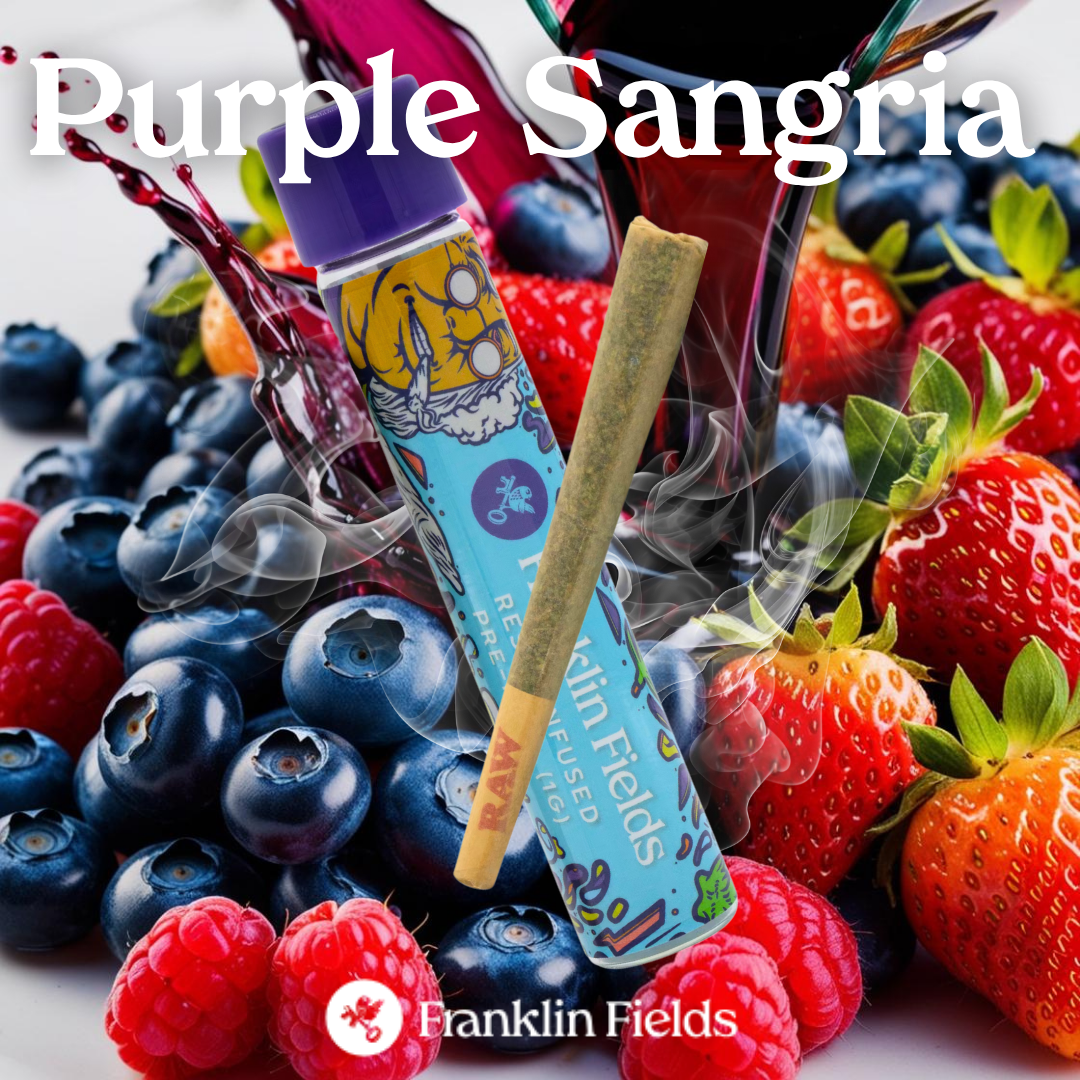 FRANKLIN FIELDS | 1G RESIN INFUSED PRE ROLL | PURPLE SANGRIA