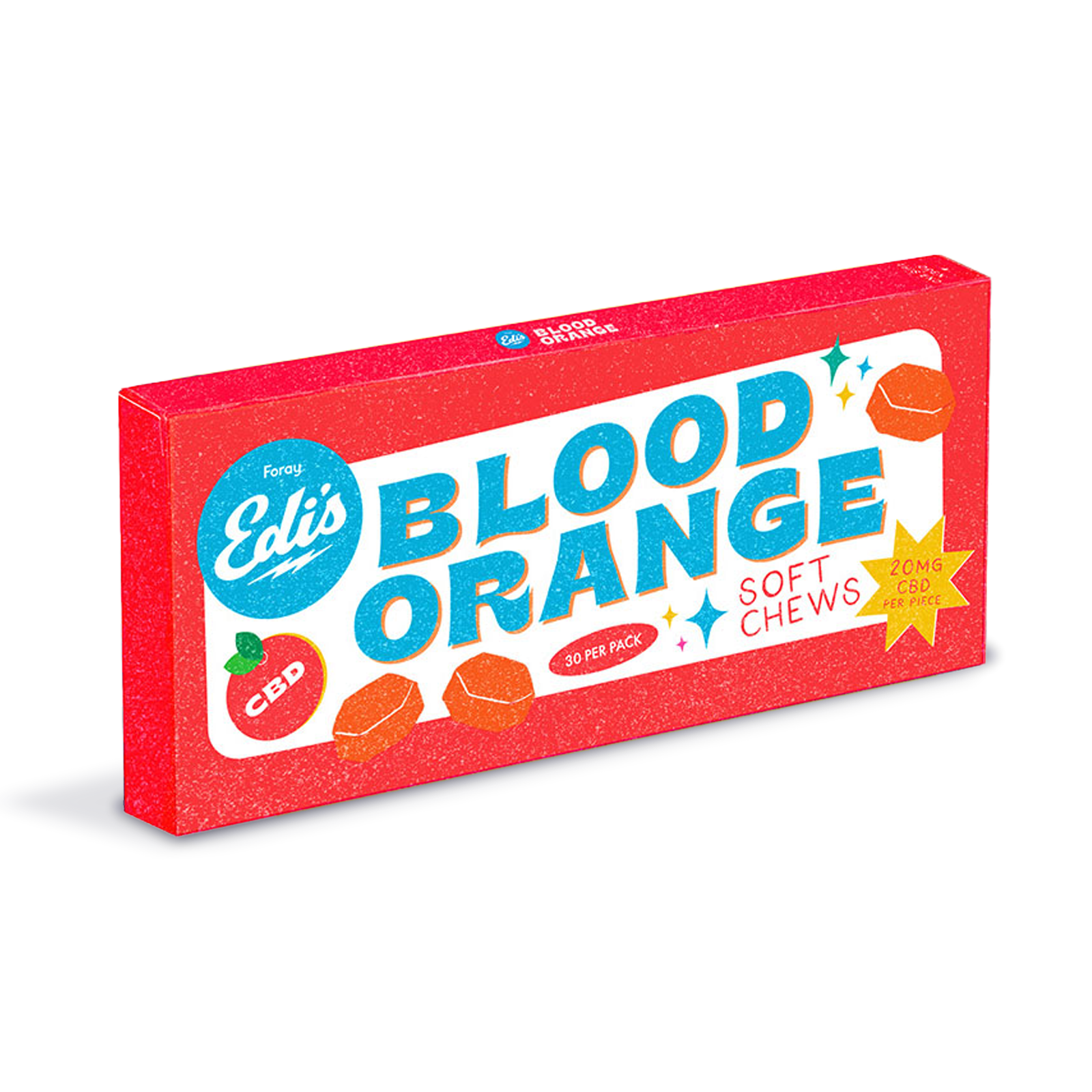 Edi's CBD Blood Orange Soft Chew 30-pack