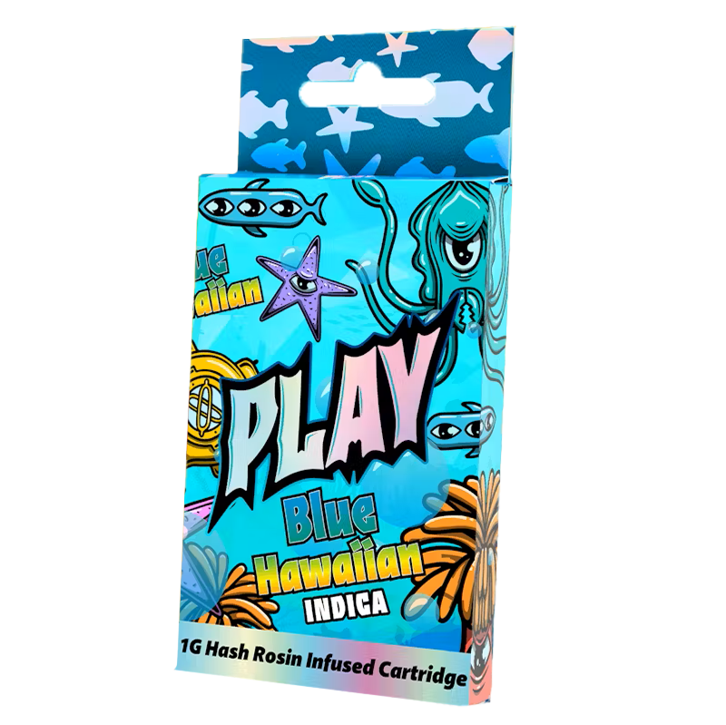 Play - 1g Live Resin Infused 510 Cartridge - Blue Hawaiian