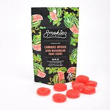 Smokiez | 100mg Scored Gummies | Sour Watermelon (H)
