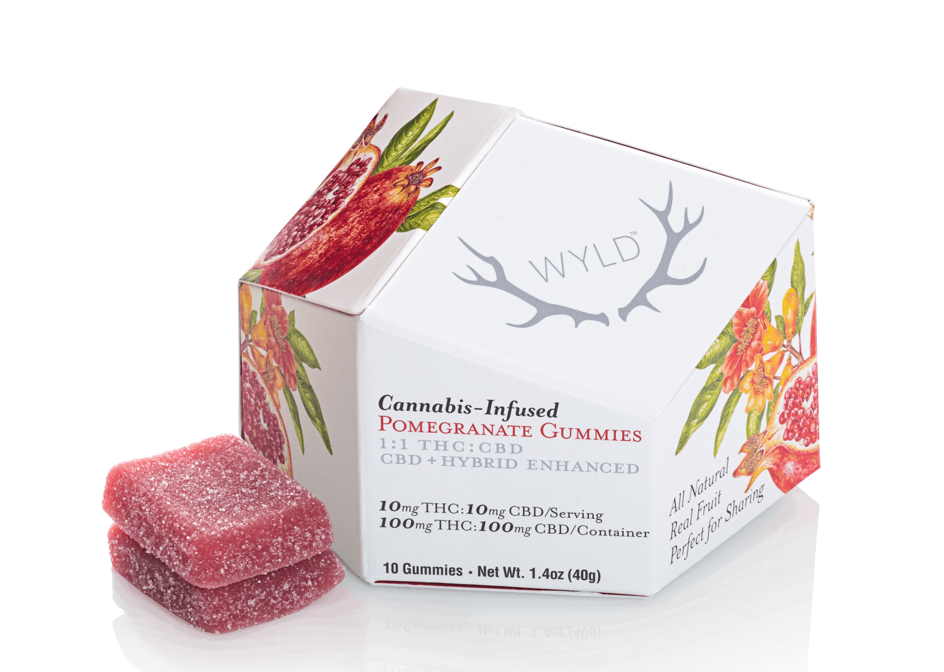 WYLD Pomegranate Gummies 1:1