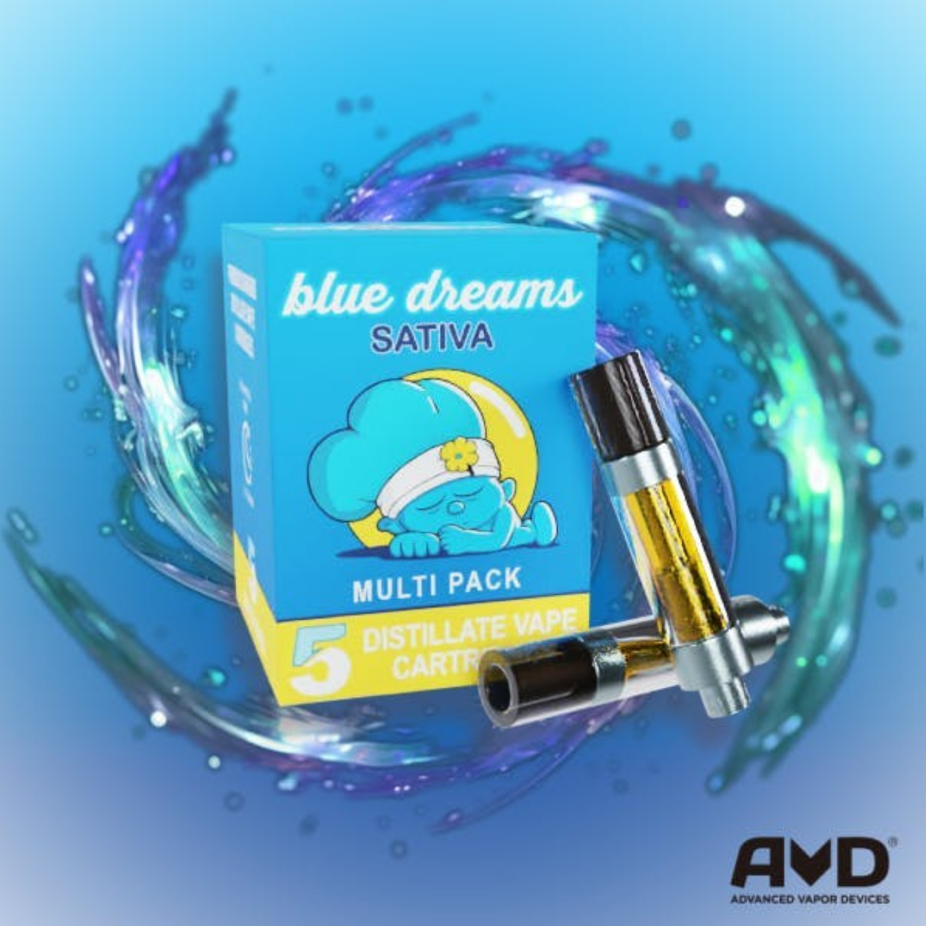 Blue Dream 5-Pack 1g Cartridges