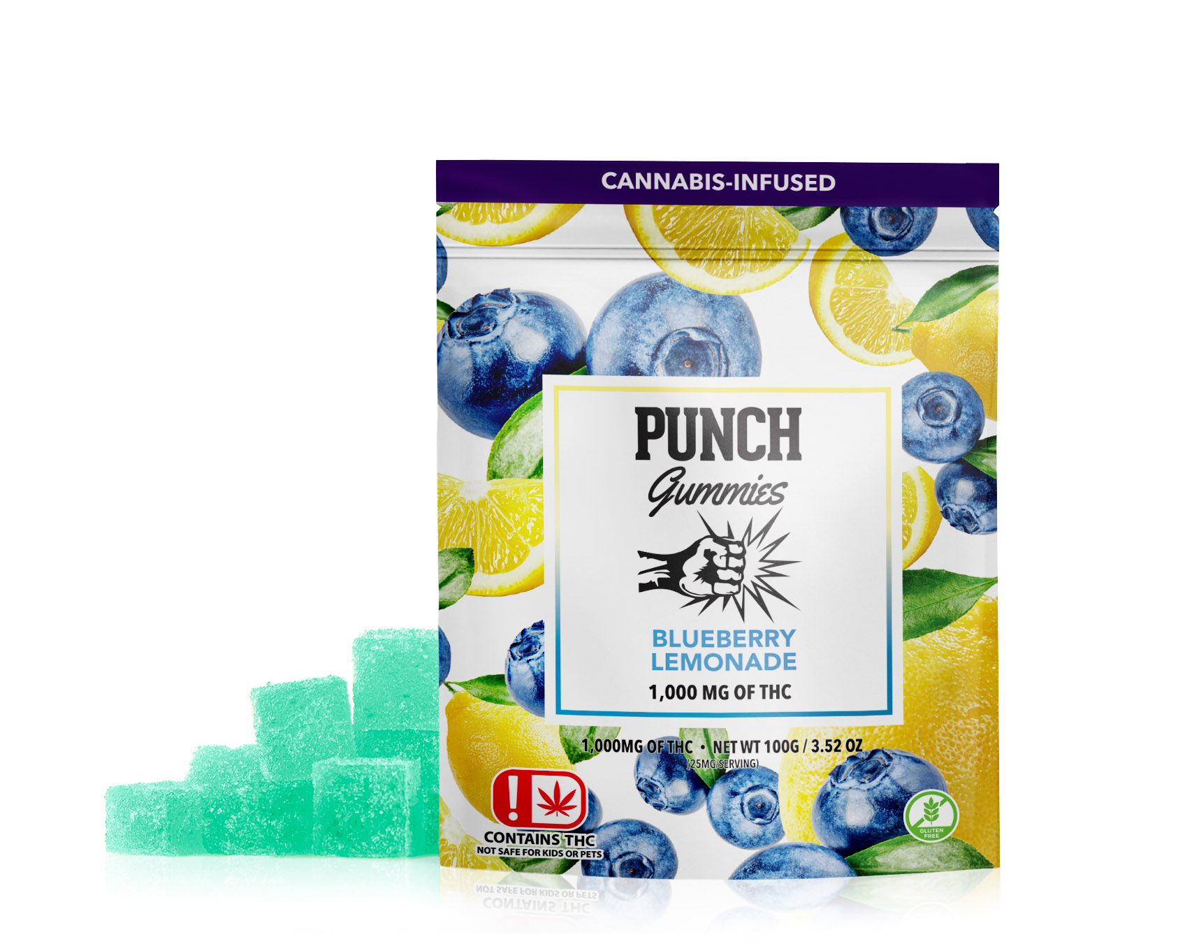 Blueberry Lemonade Extreme Gummies (1000mg) (OK)