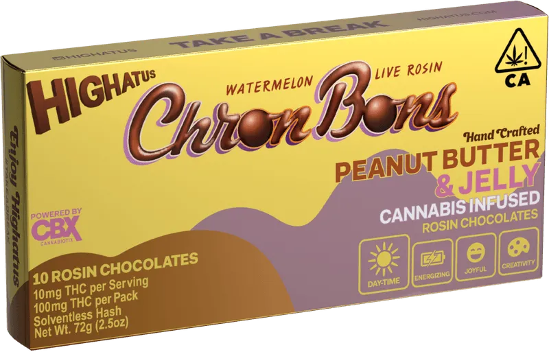 Highatus - Peanut Butter & Jelly Rosin ChronBons 10PK 100MG