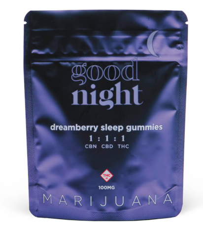 GOOD NIGHT DREAMBERRY GUMMY 1:1:1 (I) [40PK] 100MG
