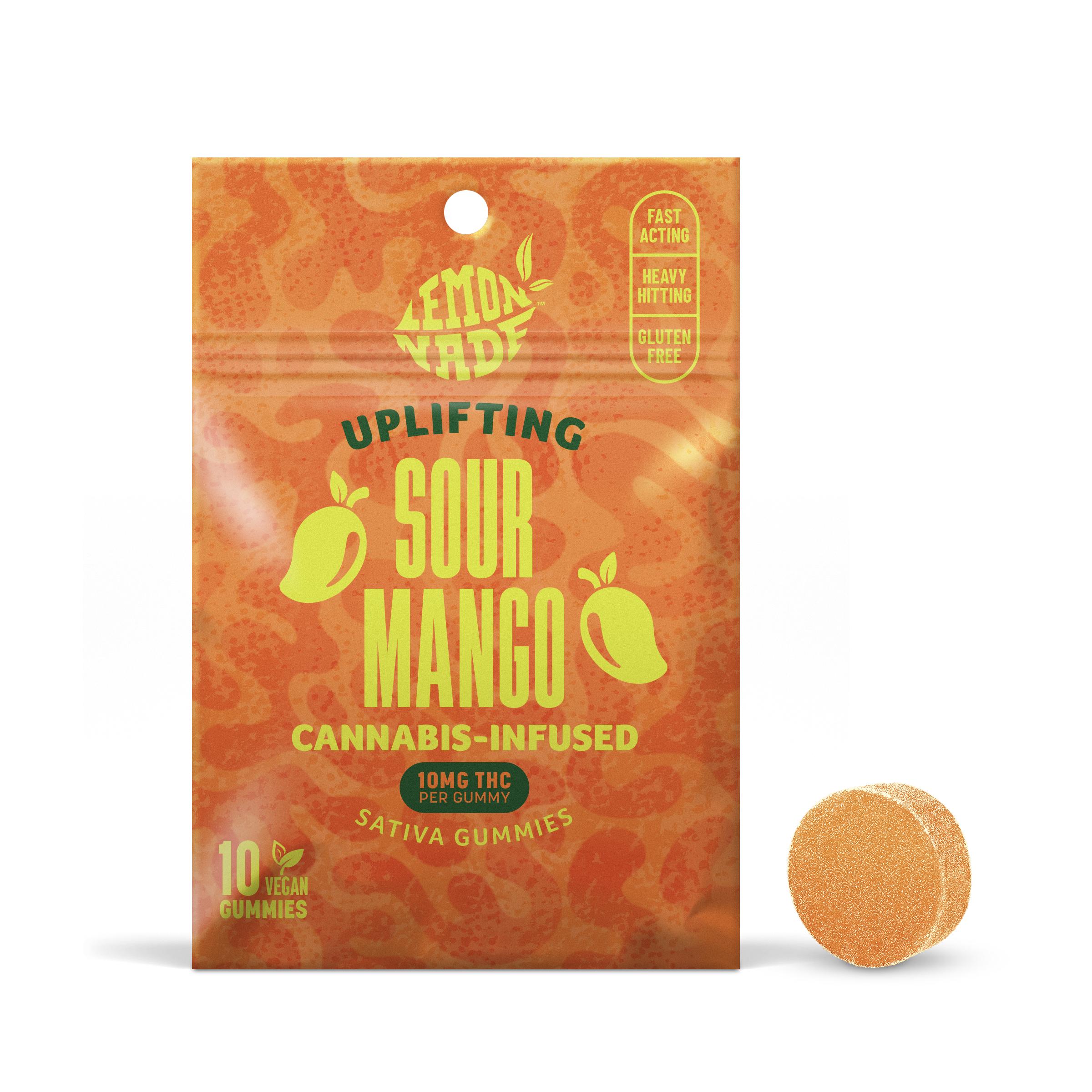 Lemonade | Sour Mango | Rosin Infused | Gummies | 100mg | 10ct