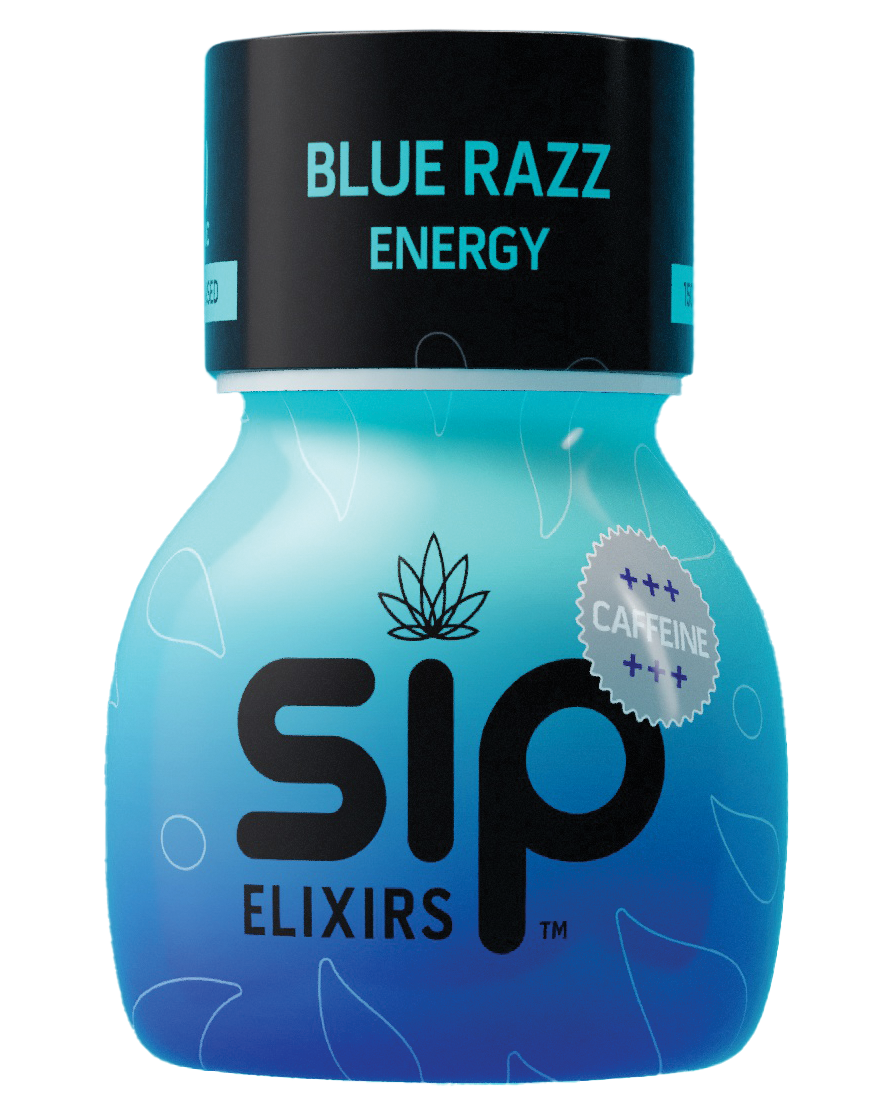 Sip Blue Razz 100mg Elixir with Caffeine