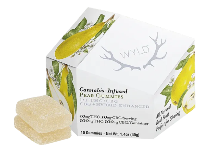 Pear Gummies | 1:1 THC:CBG | 10mg x 10