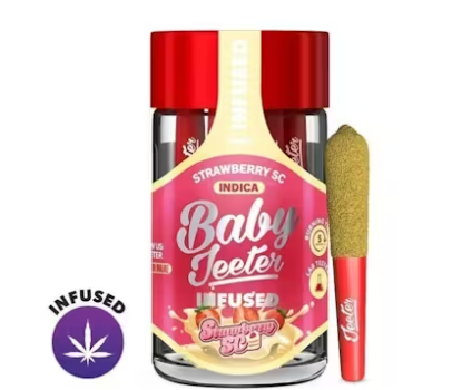 Baby Jeeter Strawberry SC Infused Pre-Roll 0.5Gx5PK