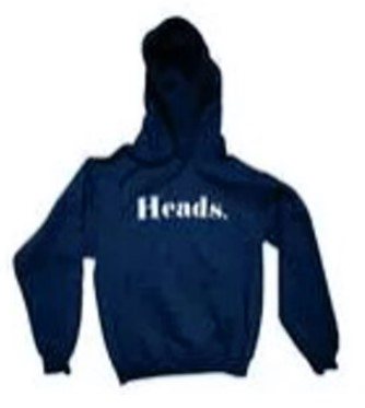 Hoodie Heads. Navy Blue 2xl