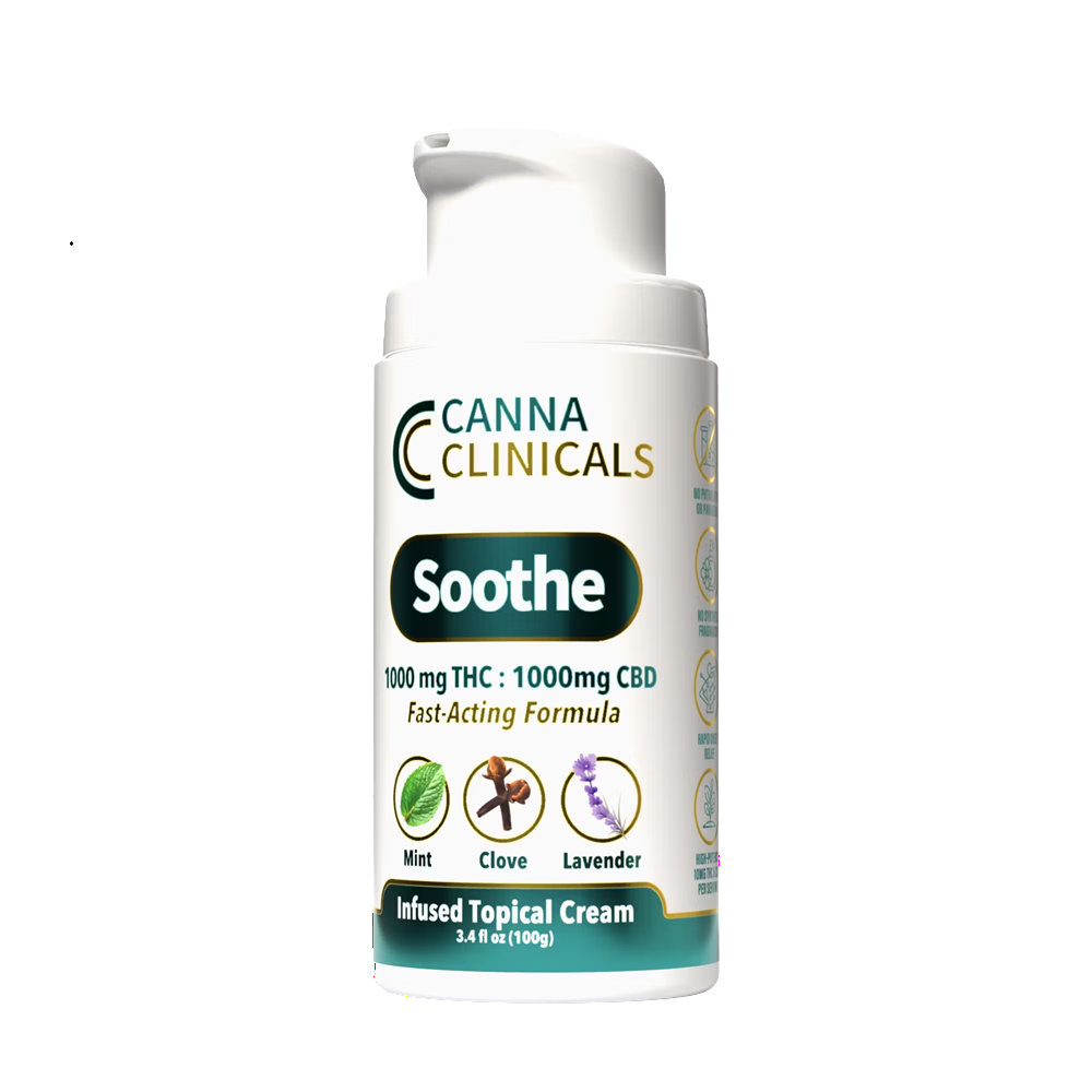 Canna Clinicals | Soothe | Infused Topical Cream 1000MG