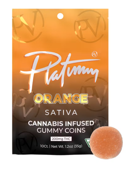 Gummies | Orange | 200mg | Platinum Vape