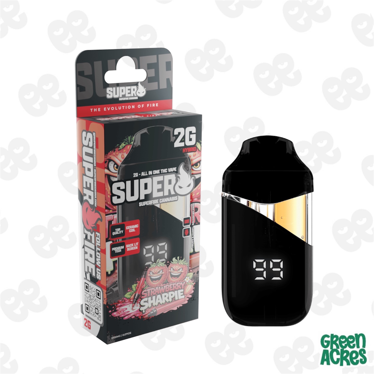 Superfire: Strawberry Sharpie 2G Vape Disposable