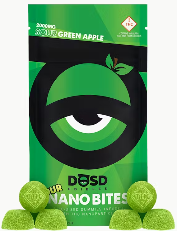 DOSD: 2000mg nano-Gummy (Sour Green Apple)