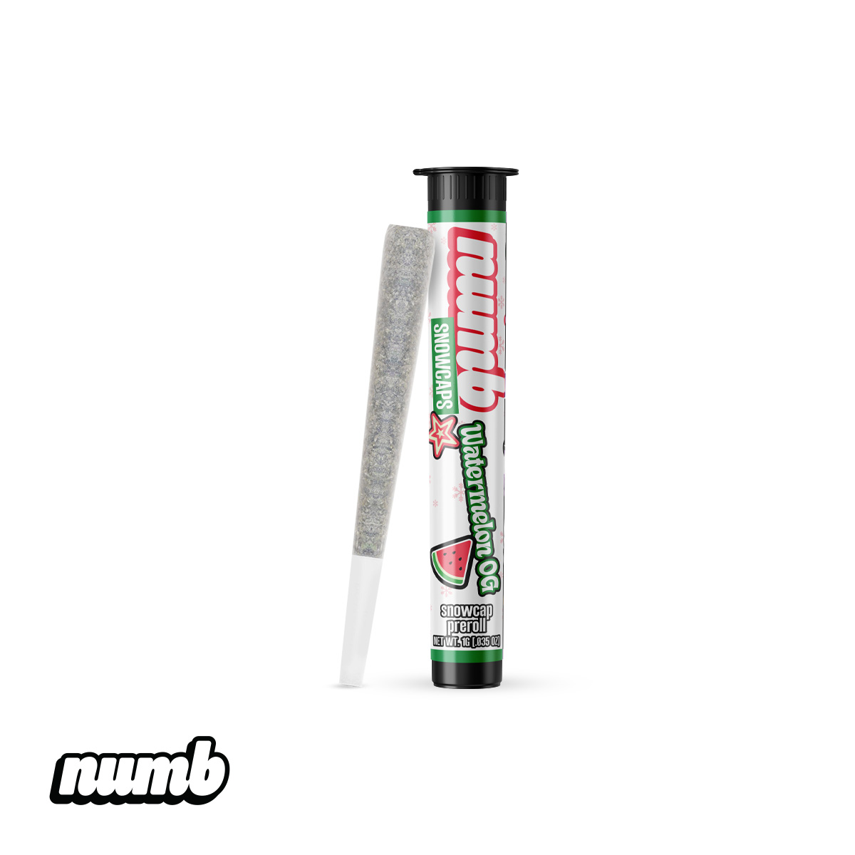 Numb: Watermelon OG 1G Snowcap Prerolls