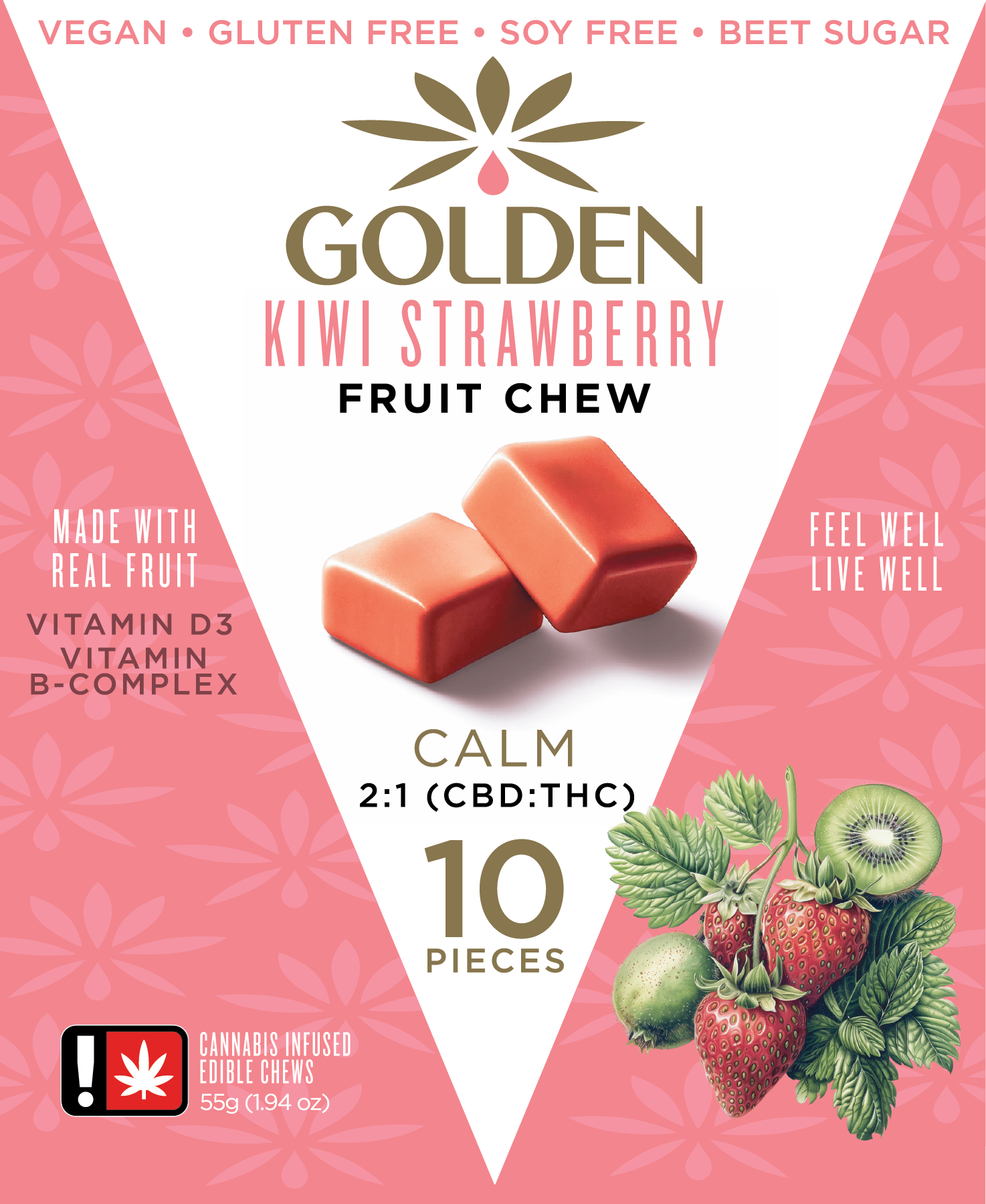 Golden: Kiwi Strawberry Fruit Chew