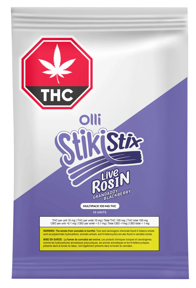100THC MULTI LIVE ROSIN GRANDADDY BLACKBERRY CHEWS