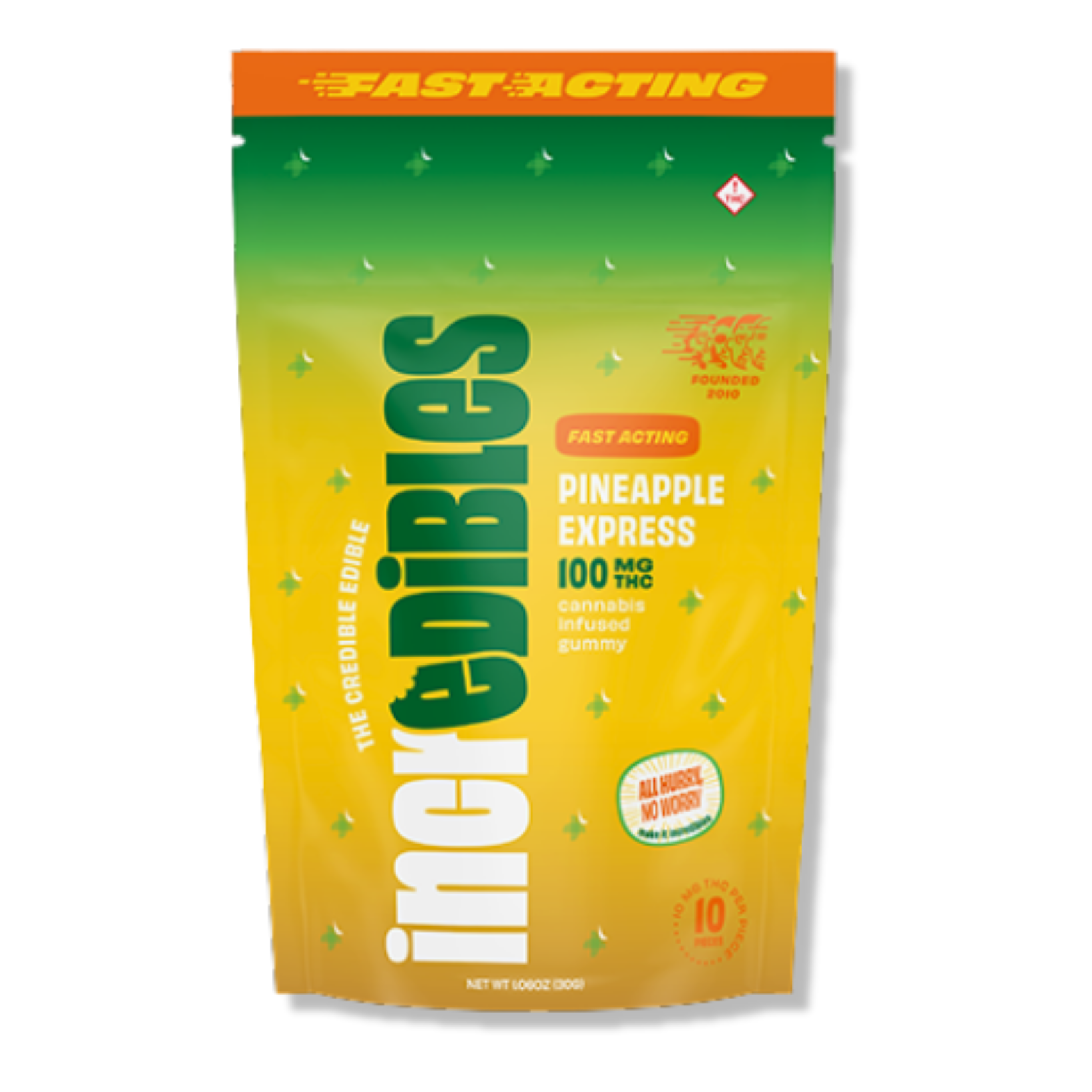 Incredibles - Pineapple Express Gummies 10pk - 100mg