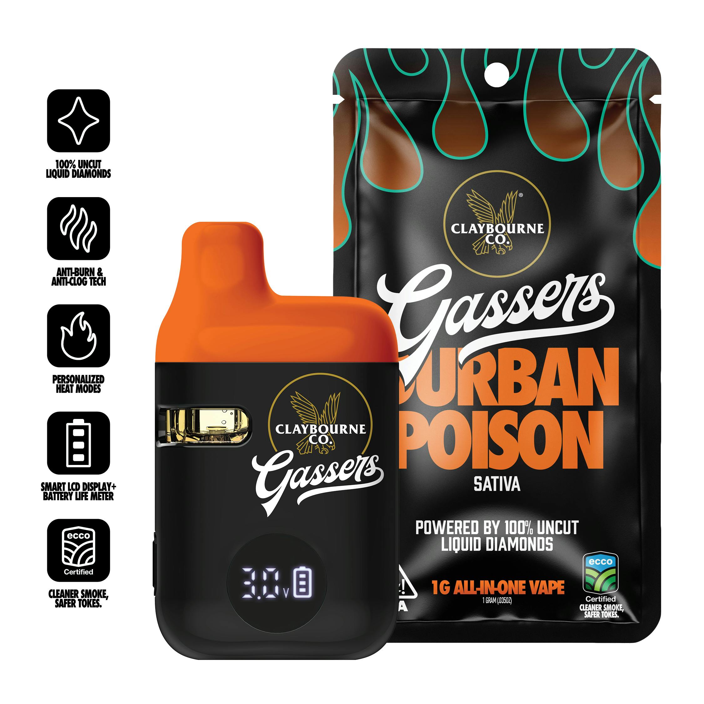 DISPOSABLE(LIQUID DIAMONDS) - SATIVA - DURBAN POISON
