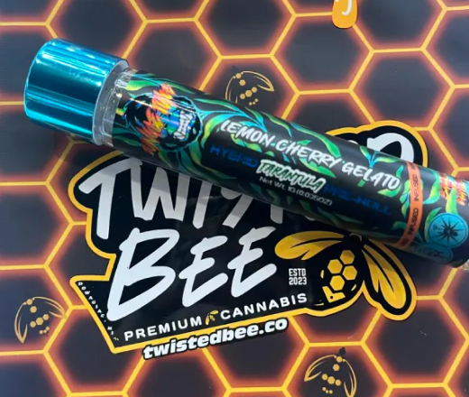 Jungle Juice | Lemon Cherry Gelato | Infused Tarantula Pre-Roll | 1g | Sativa