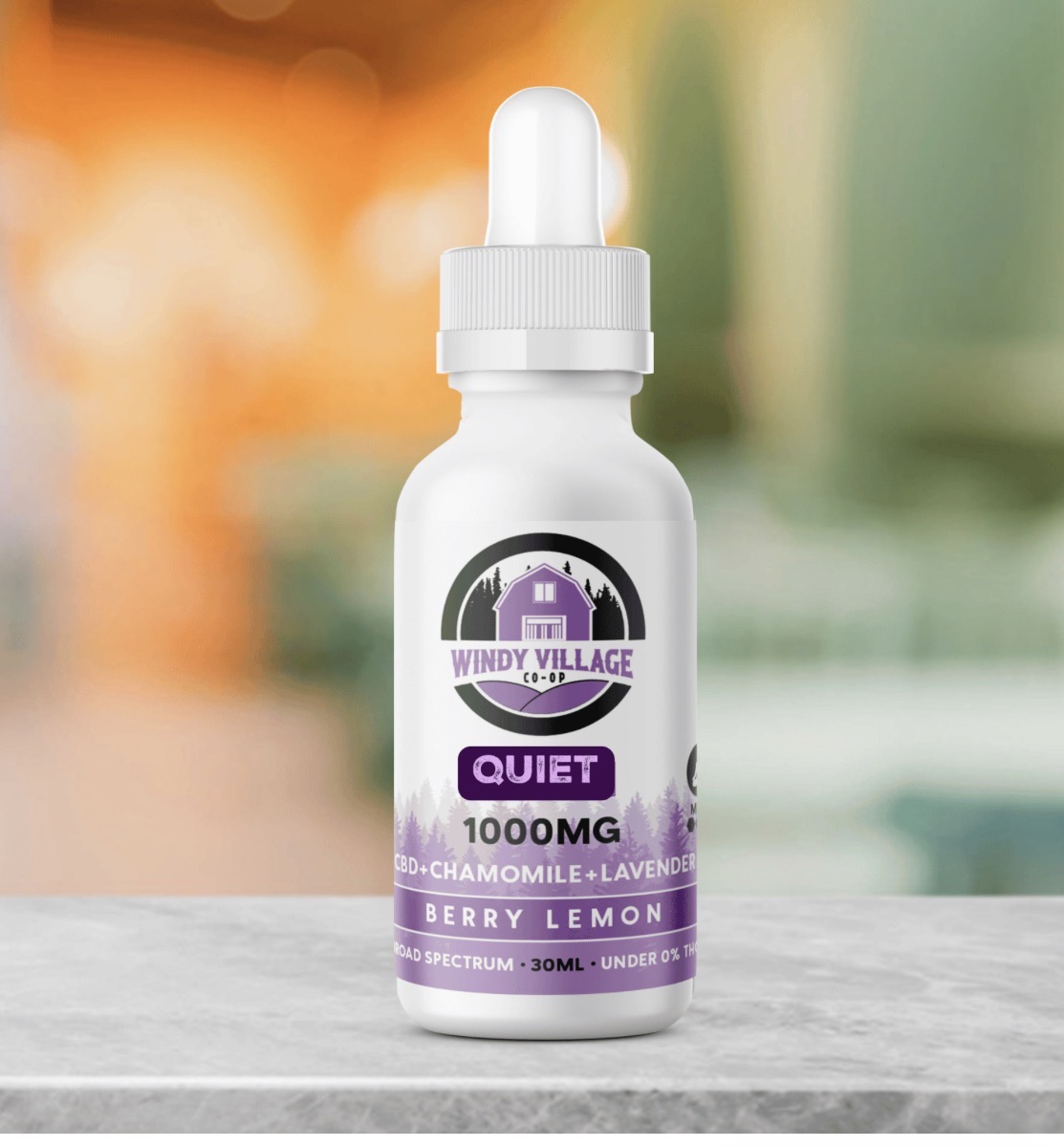 CBD- Quiet Tincture 1,000mg (Berry Lemon)