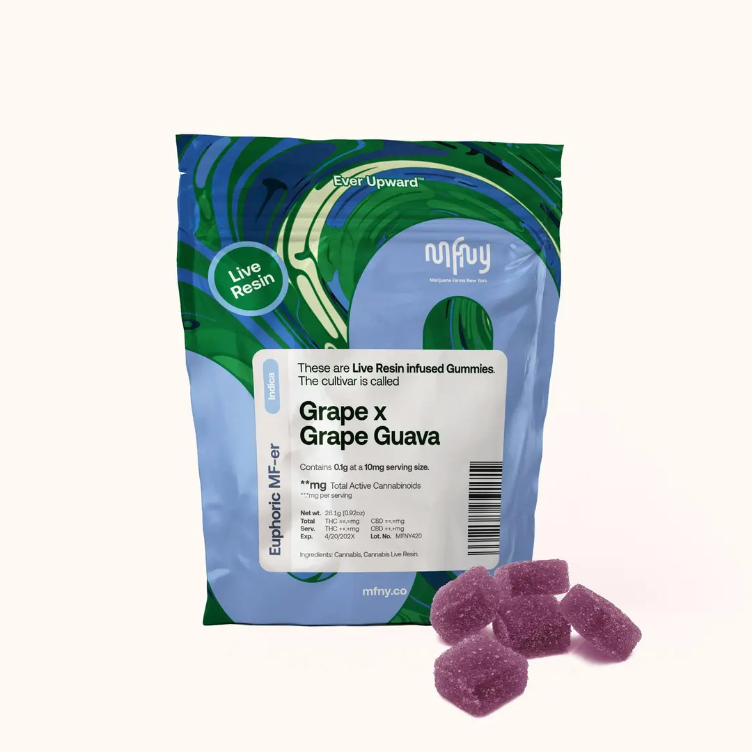 MFNY Grape x Grape Guava Live Resin Gummies | 10 pk