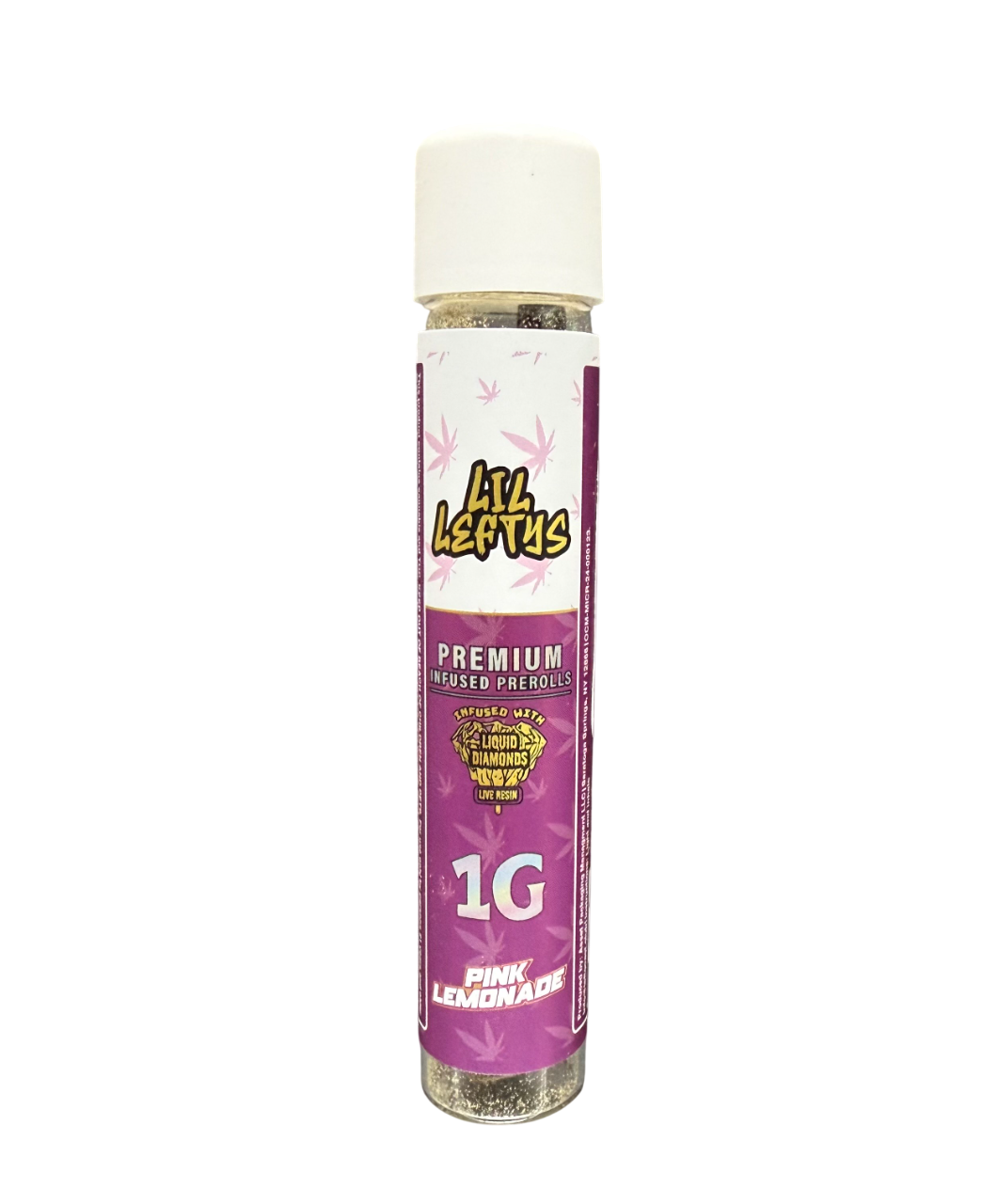 Left Coast Lil Leftys 1g Infused Preroll Pink Lemonade Sativa 46.6