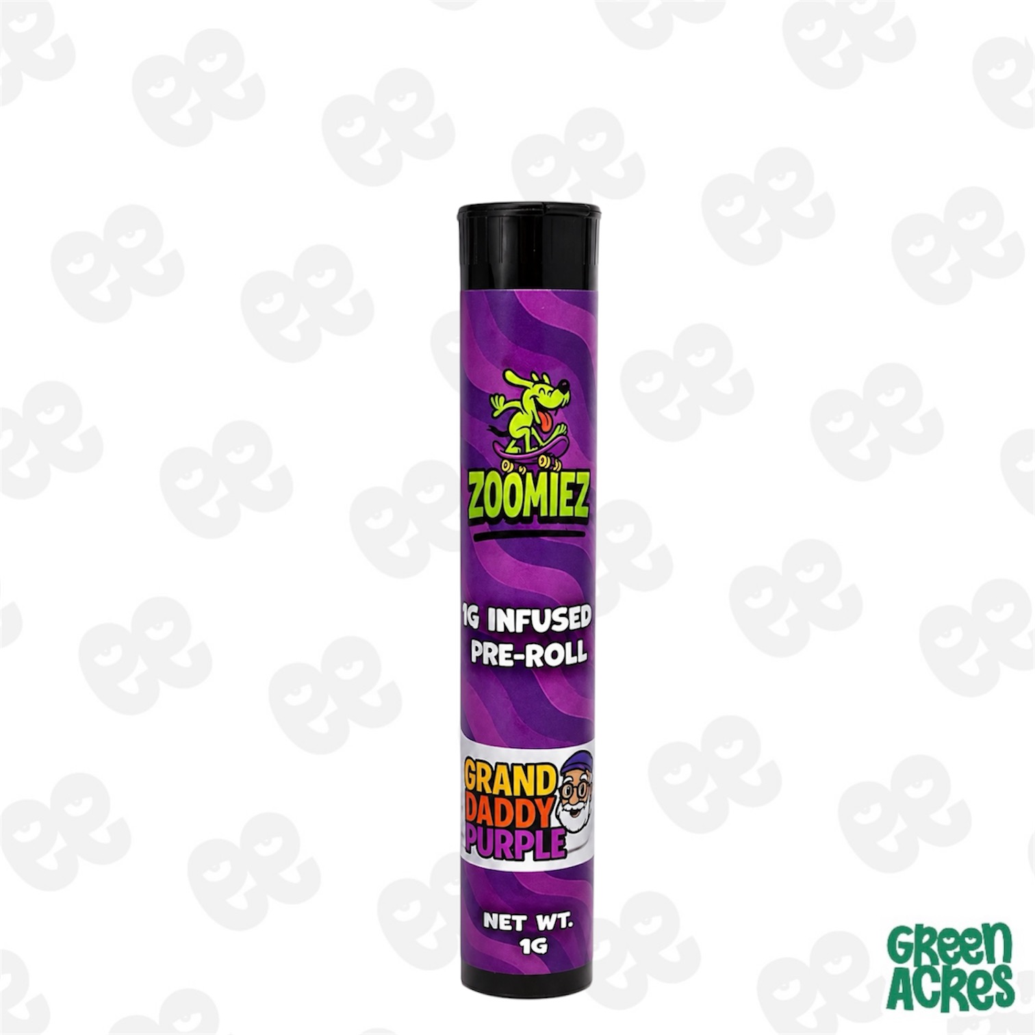 Zoomiez: Grand Daddy Purple 1G Infused Pre-Roll