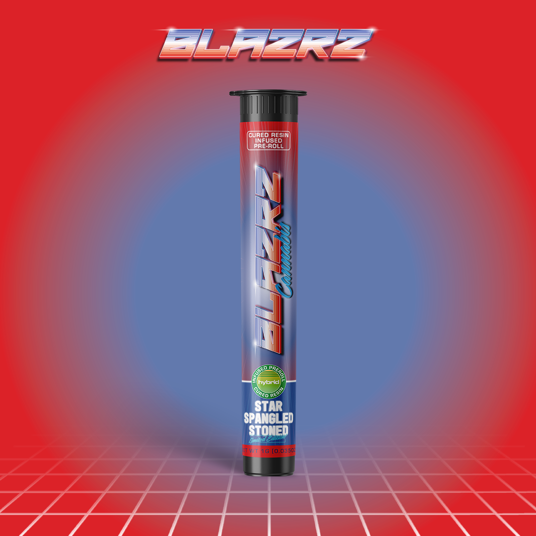 Blazrz Infused Pre Roll   Star Spangled Stoned