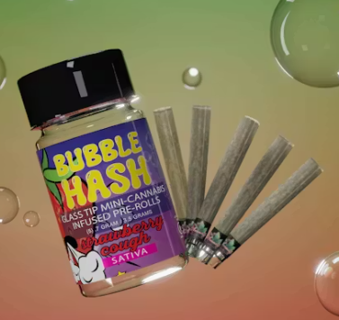 Amnesia - Strawberry Cough 5pk Bubble Hash Infused PR