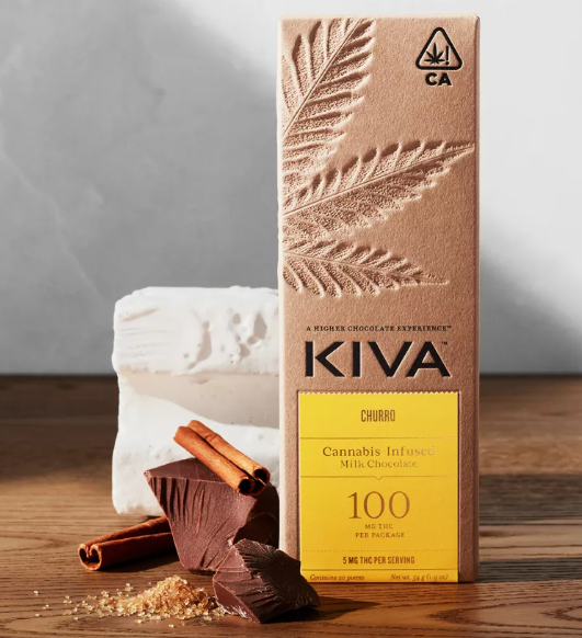 Kiva | Milk Chocolate Churro Bar | 20pk 100mg