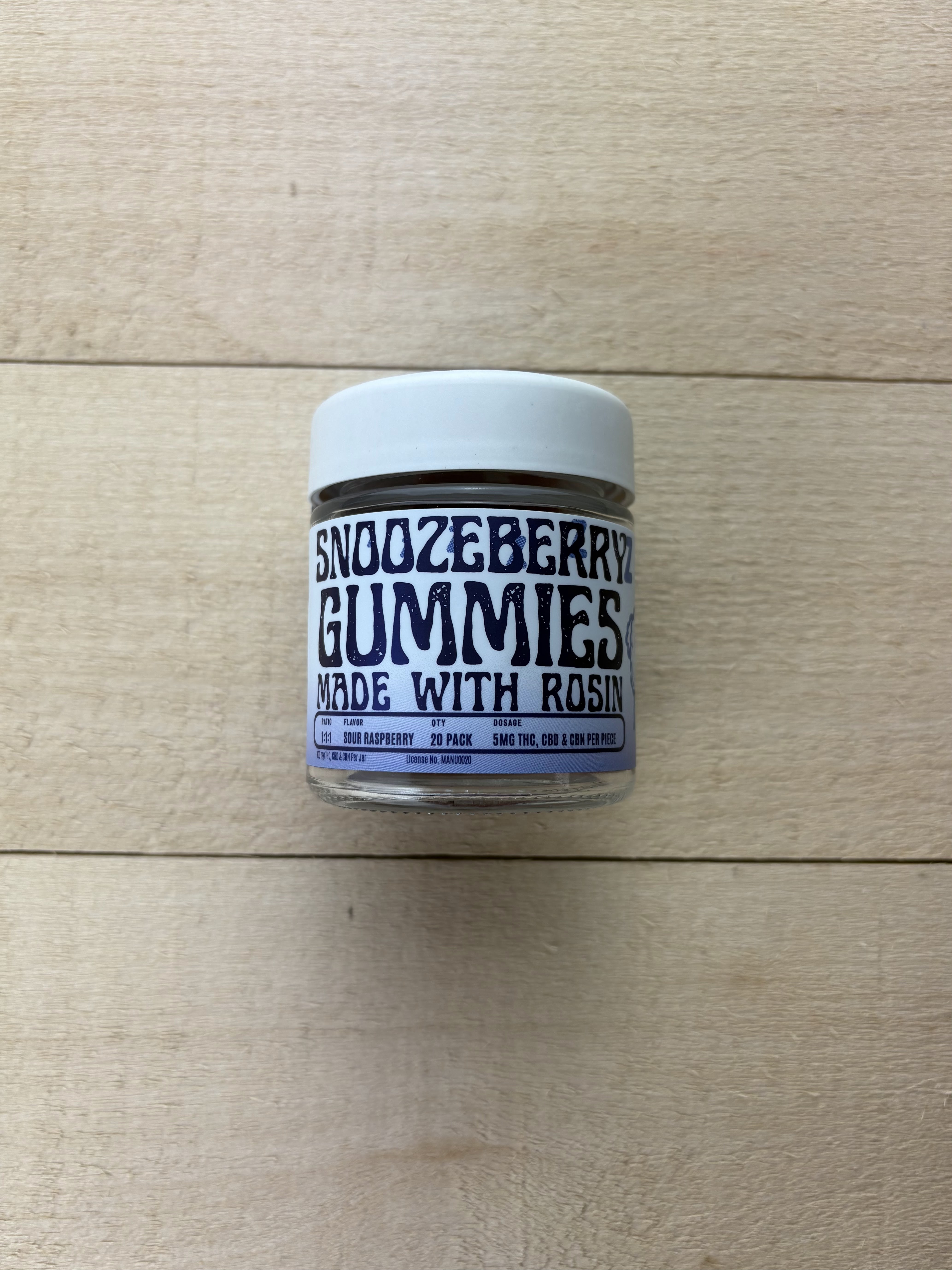 Snoozeberry Thc Cbn Rosin Gummies