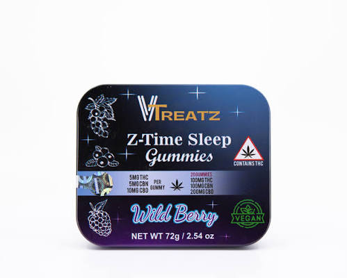 100mg Gummies | Z-Time Wild Berry | VTreatz