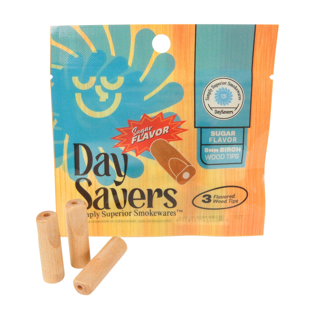 DaySavers - Wood Filter Tips  - Sugar - 3pk