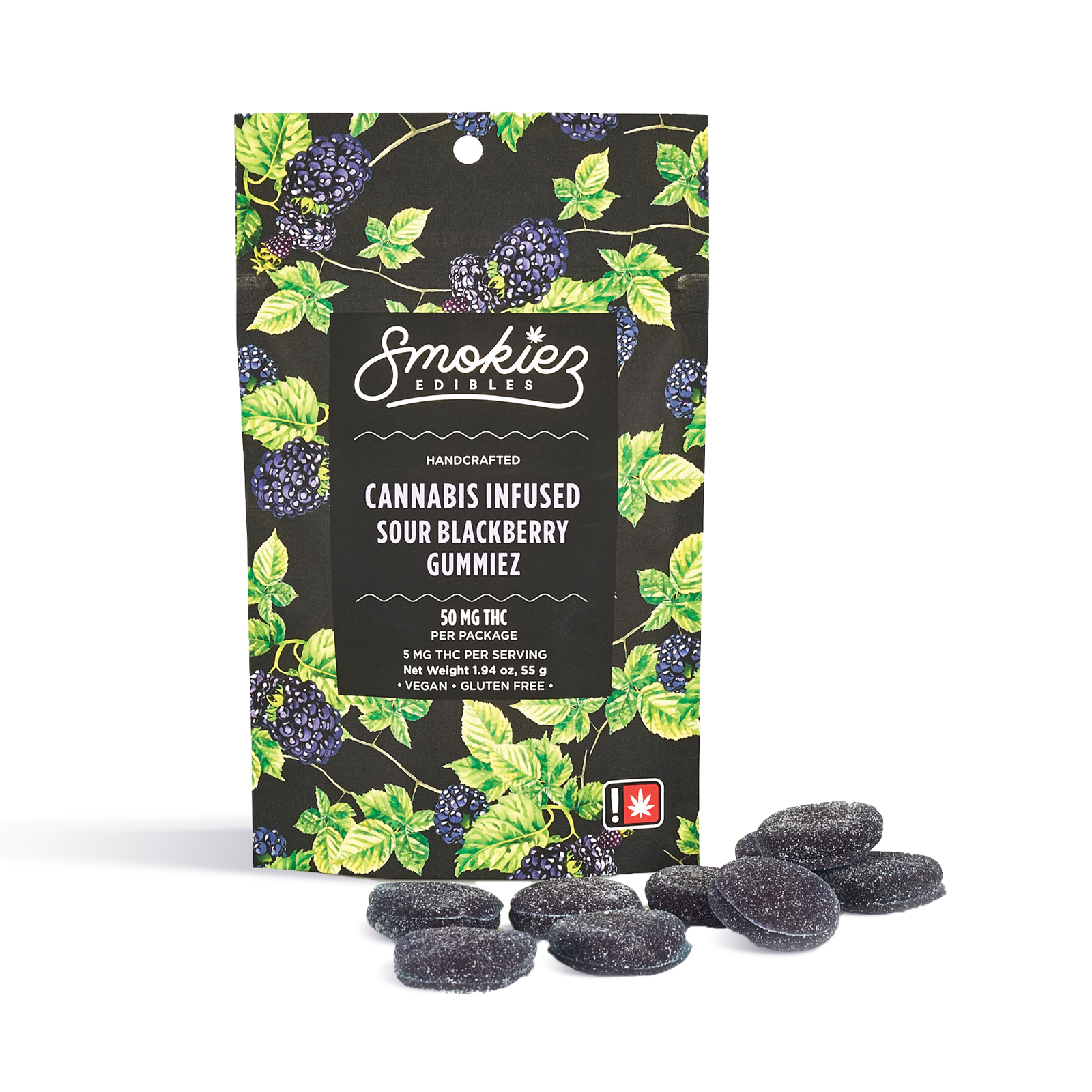 Smokiez Edibles: Zdeprecated Sour Blackberry Gummiez