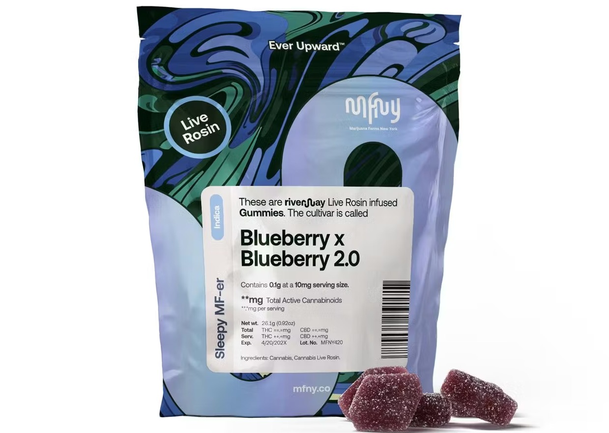 MFNY - Blueberry x Blueberry 2.0 Live Rosin Gummies 10pk - 100mg