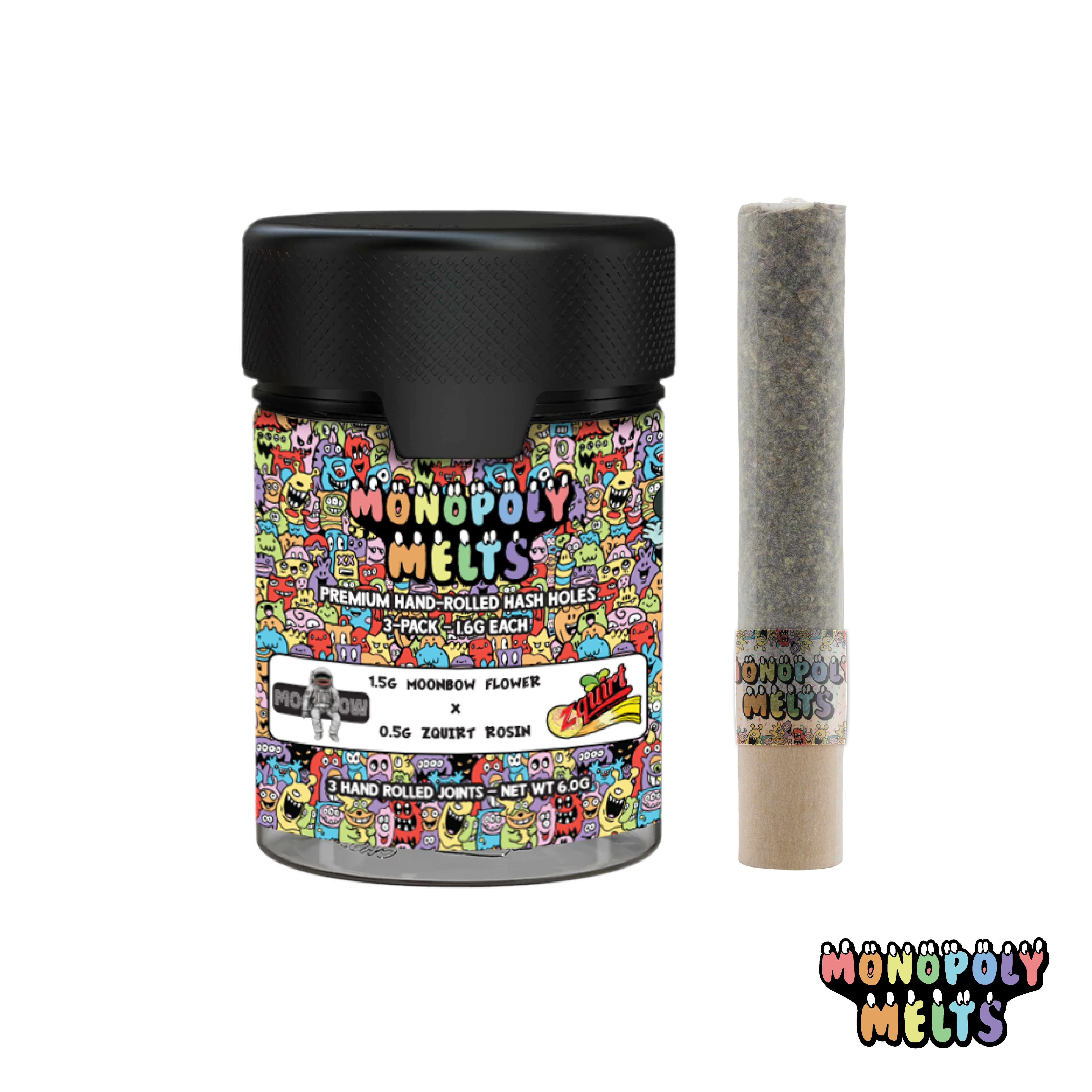 Moonbow x Zquirt 2g 3pk Hash Hole