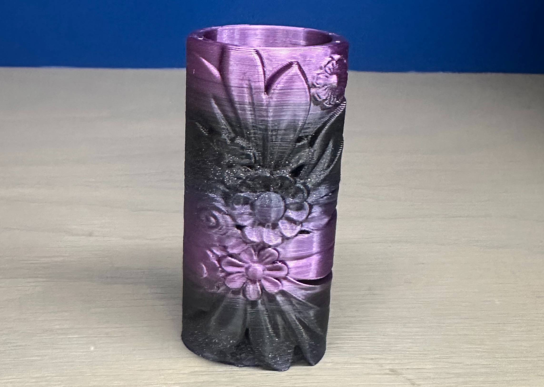 HighByDesign Bic Lighter Case Endless Flowers Edition- Purple Phantom