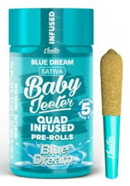 Baby Jeeter - Blue ZKZ - 5 x .5g Rosin Infused Prerolls
