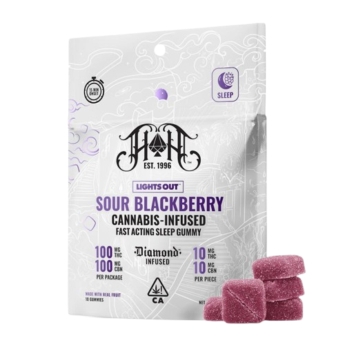 Heavy Hitters | Sour Blackberry CBN Sleep Gummy  | 100mg THC/100mg CBN