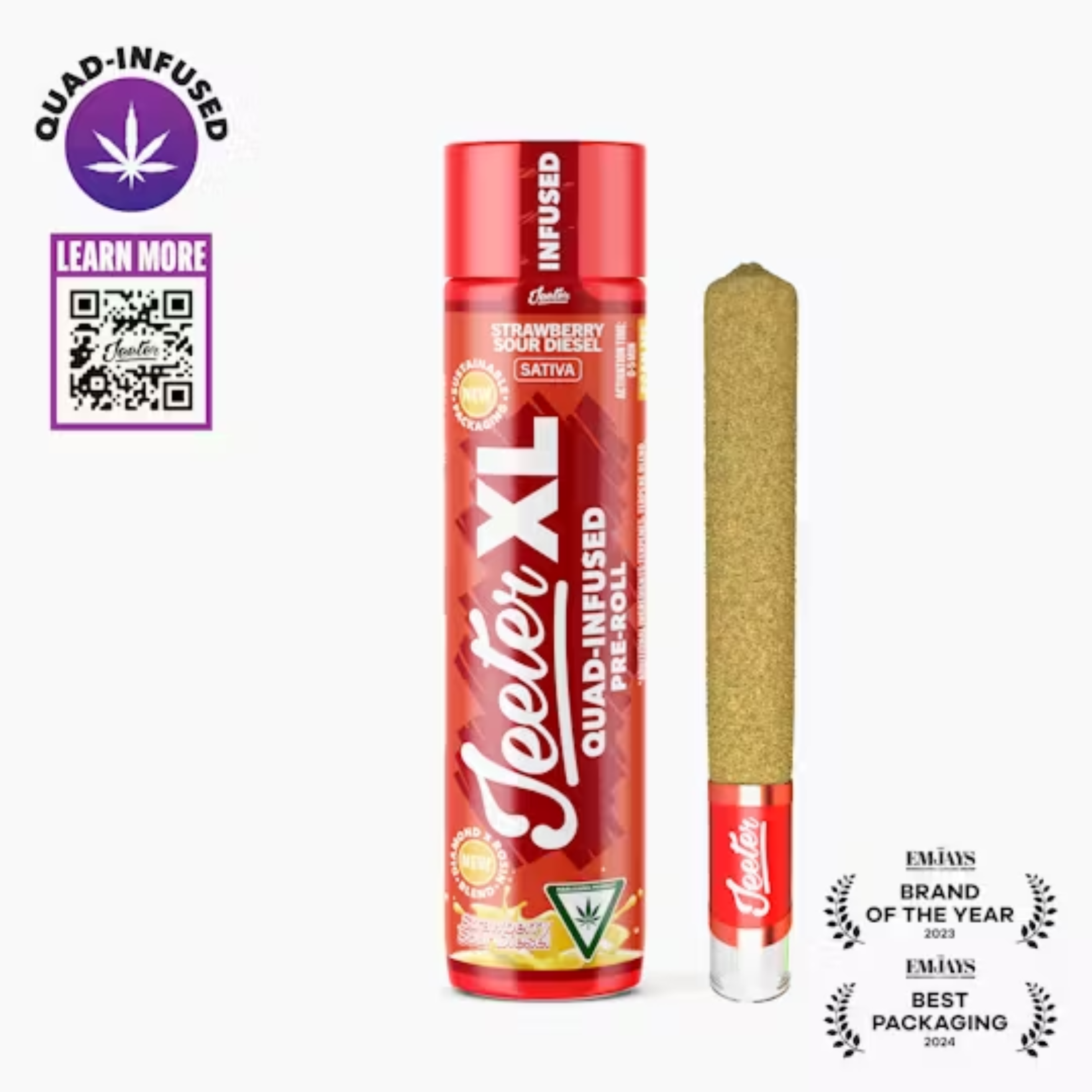 JEETER | XL | Infused Preroll | Strawberry Sour Diesel | 2g