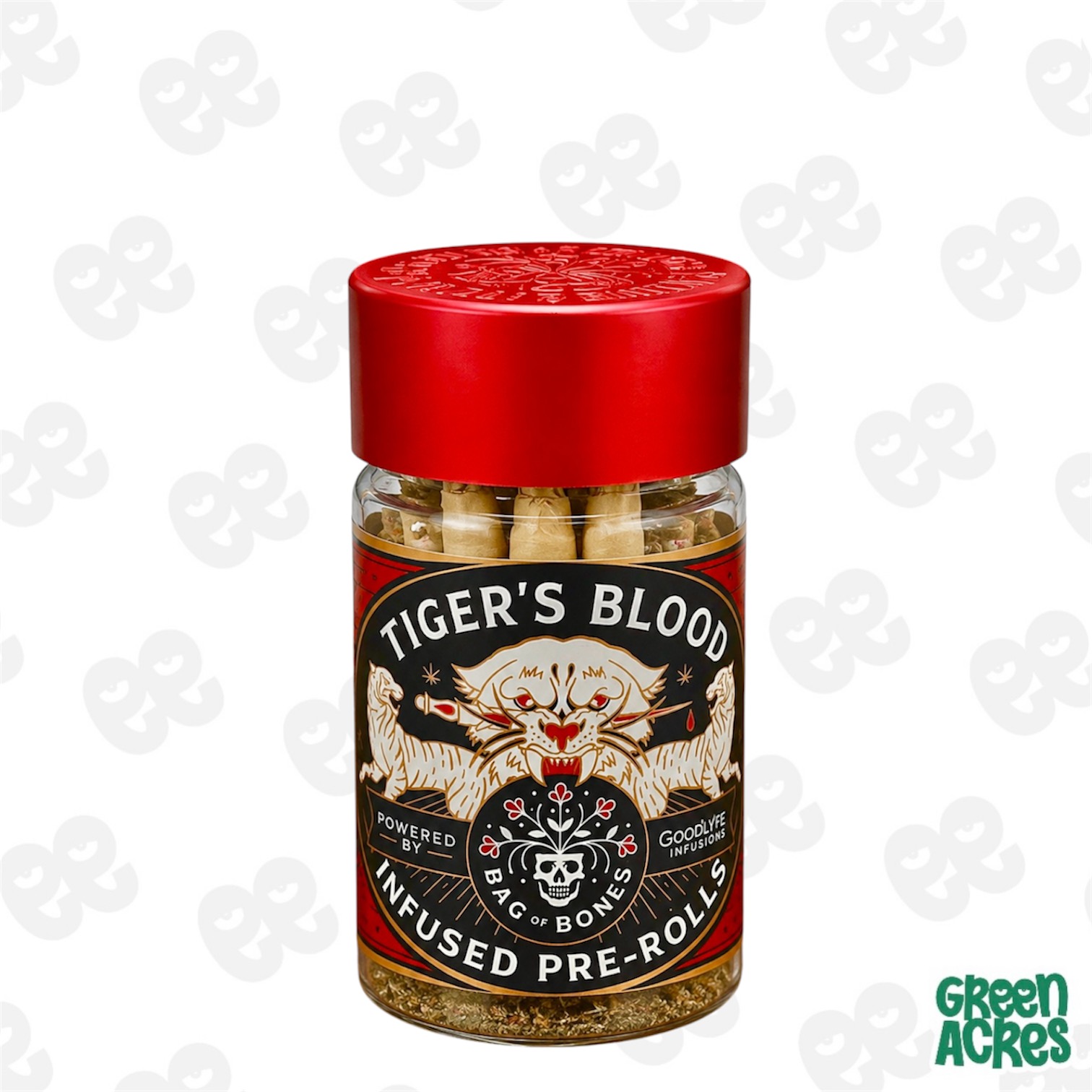 Bag Of Bones: Tiger's Blood Infused 5-Pack Prerolls