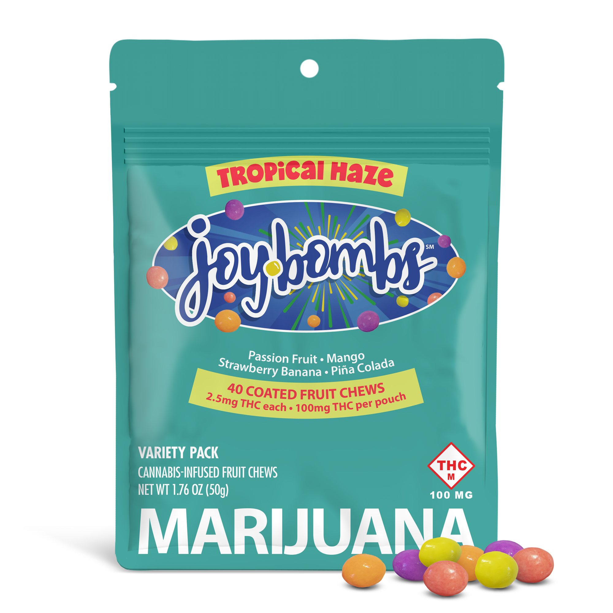 Joy Bombs Tropical Haze Variety Pack Candy Coated