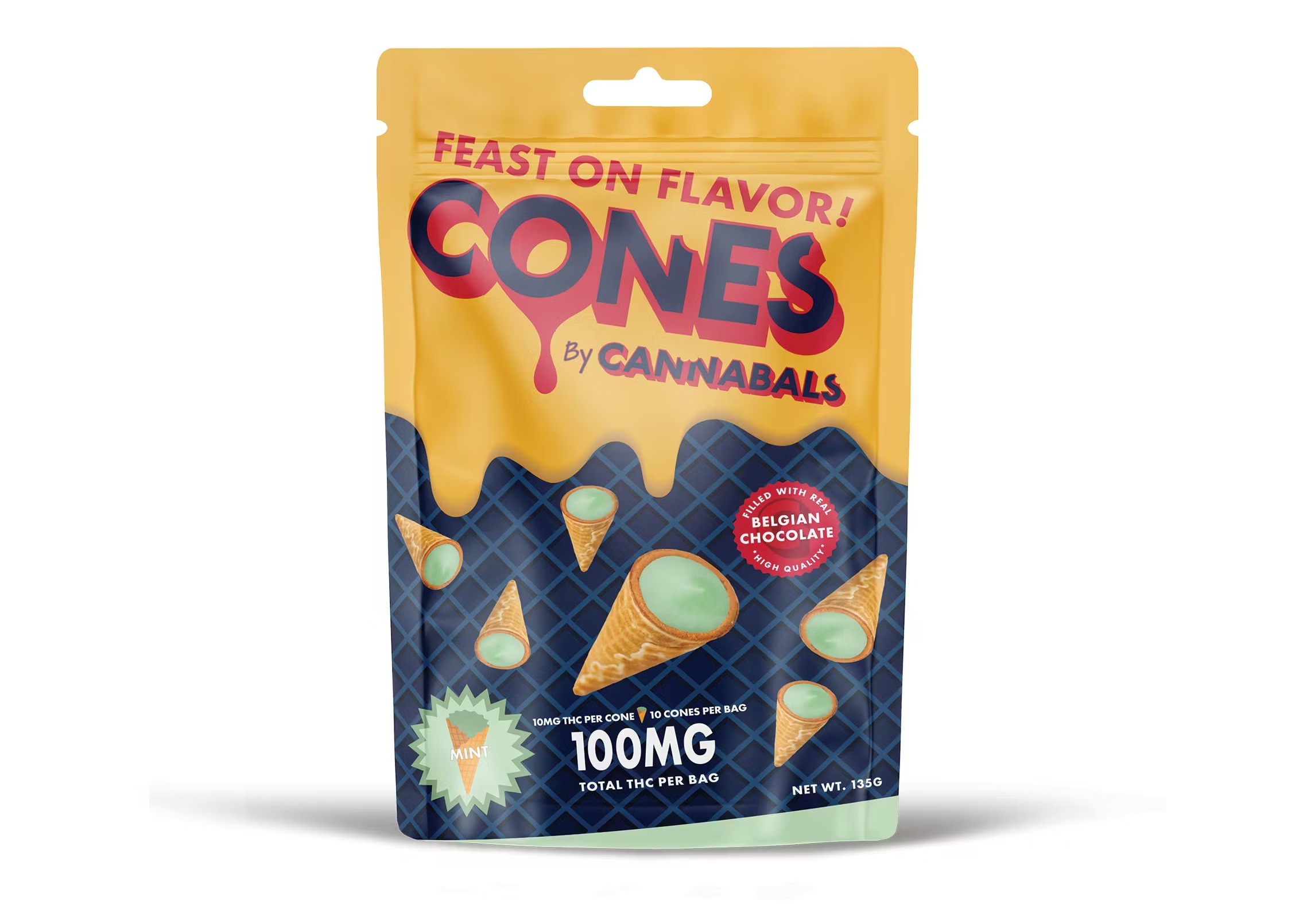Mint Chocolate Cones | 10pk | 100mg