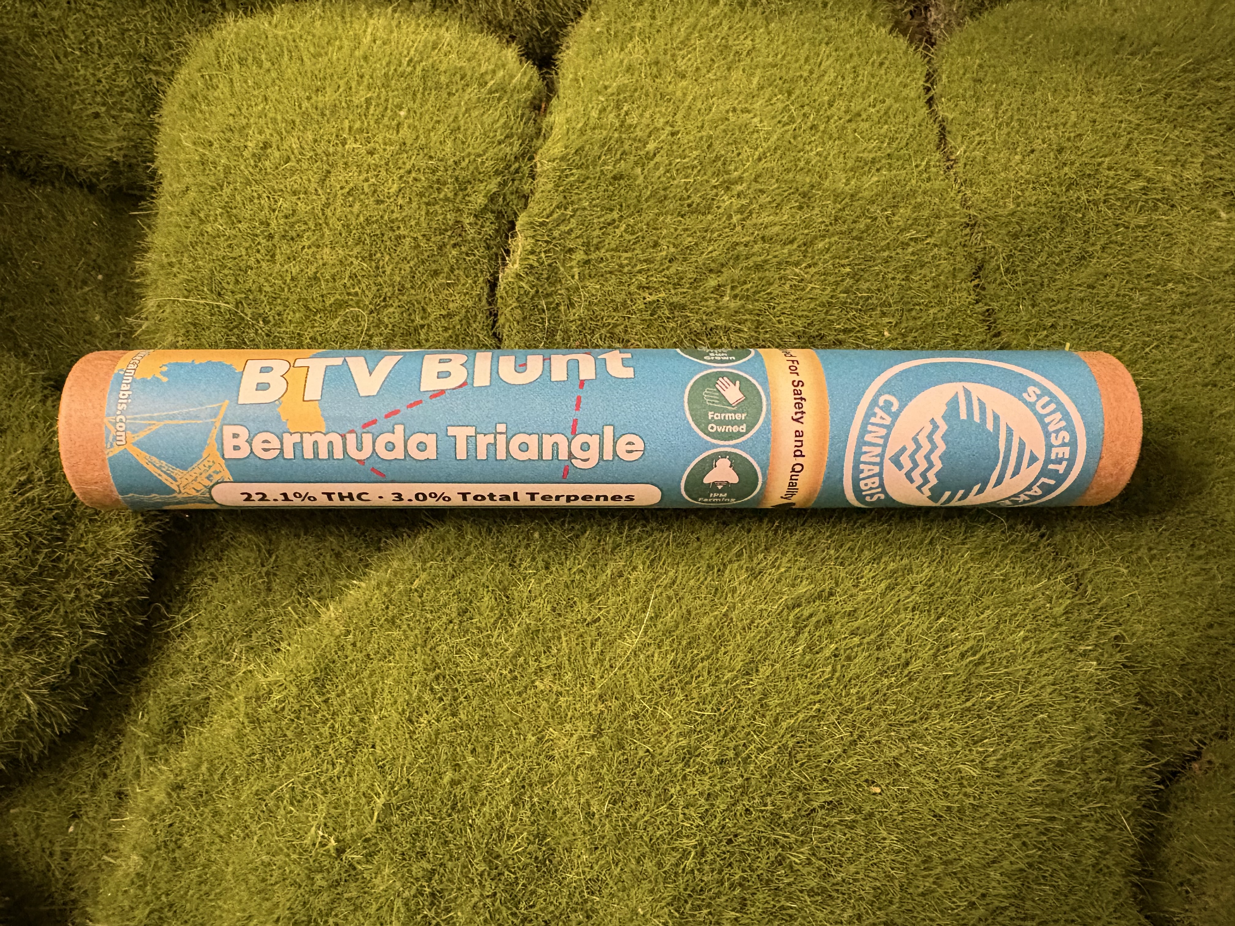 Hemp Leaf Blunt Single | Bermuda Triangle